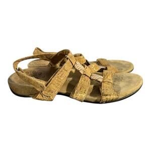 Vionic Amber Women’s Sandals Cork Adjustable Straps Orthaheel Size 8